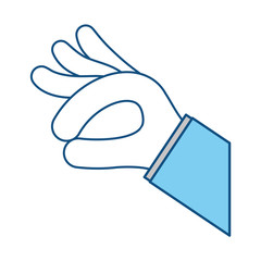 Human hand symbol icon vector illustration graphic design