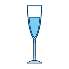 Drink in glass cup icon vector illustration graphic design