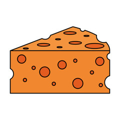 Delicious cheese dairy icon vector illustration graphic design