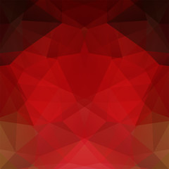 Abstract background consisting of dark red triangles. Geometric design for business presentations or web template banner flyer. Vector illustration