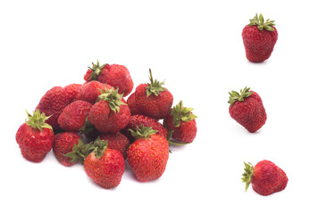 Fresh strawberry isolated on white background
