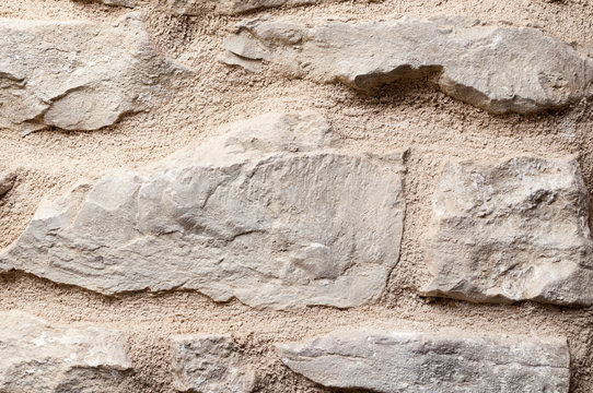 Rustic stone wall texture