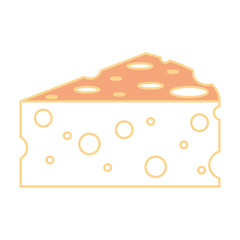 Delicious cheese dairy icon vector illustration graphic design