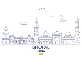 Obraz premium Bhopal City Skyline, India