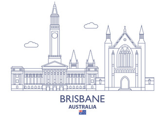 Brisbane City Skyline, Australia