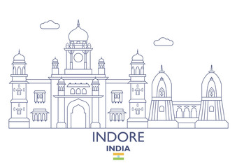 Indore City Skyline, India