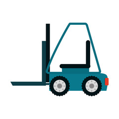 Forklift cargo vehicle icon vector illustration graphic design