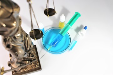 A picture on the topic of doping and law