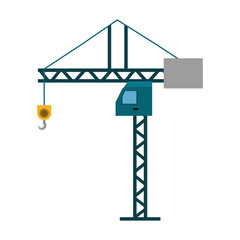 Tower crane symbol icon vector illustration graphic design