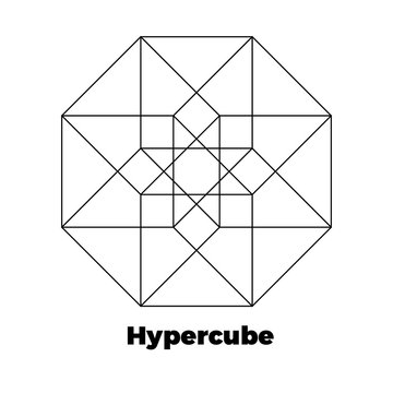 hyper cube abstract 3d cube