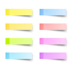 stick note 3d vector