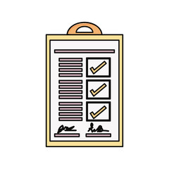 Checklist document sheet icon vector illustration graphic design