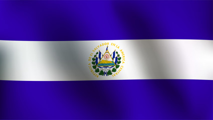 Flag of El Sulvador - Vector Illustration