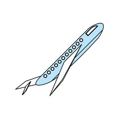 Airplane jet symbol icon vector illustration graphic design