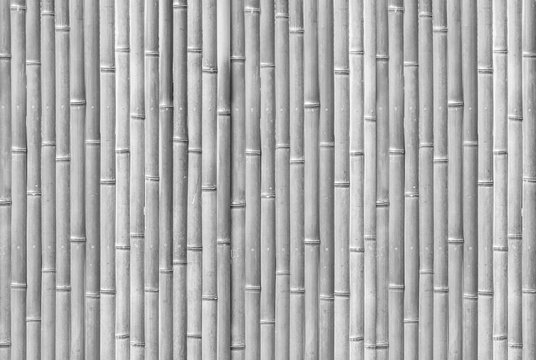 White Bamboo Fence Pattern And Seamless Background