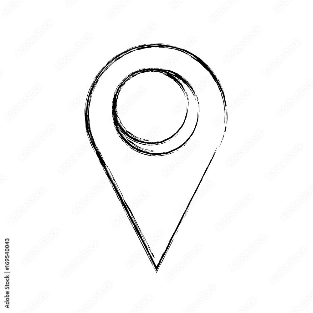 Poster pointer map location symbol icon vector illustration graphic design