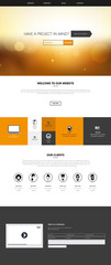 Website templates, icons, headers, blurred backgrounds and other vector elements for your design. 