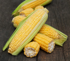 Fresh corn on the cob