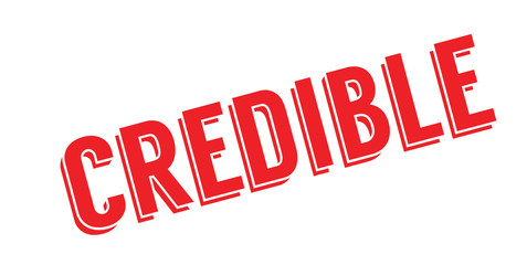 Credible rubber stamp. Grunge design with dust scratches. Effects can be easily removed for a clean, crisp look. Color is easily changed.