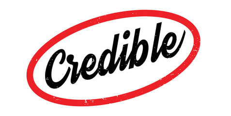 Credible rubber stamp. Grunge design with dust scratches. Effects can be easily removed for a clean, crisp look. Color is easily changed.