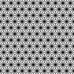 Retro Seamless Pattern Stars Black/White © Jan Engel