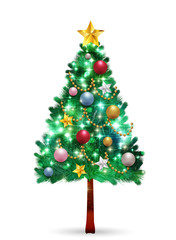 クリスマス　モミの木　冬　アイコン