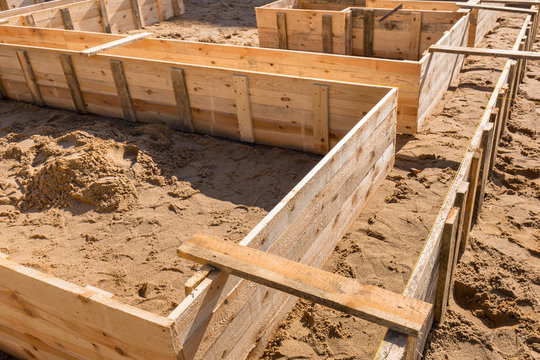 Clapboards For Concrete Foundation Of A House