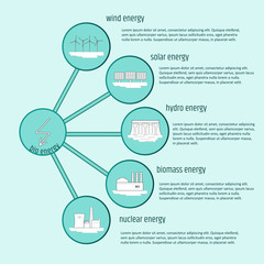Green energy. Infographics. - 169548476