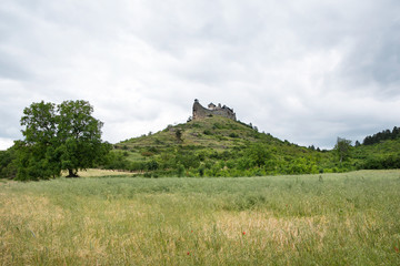 Fototapeta na wymiar Castle of Boldogko on hilltop, Hungary