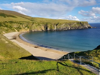 Fototapeta premium Sandstrand, genannt Silverstrand bei Malin Beg, County Donegal