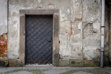 The old wooden door. Background
