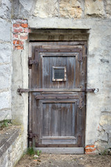 The old wooden door. Background