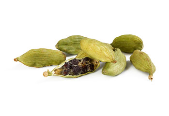 Pile of whole cardamom