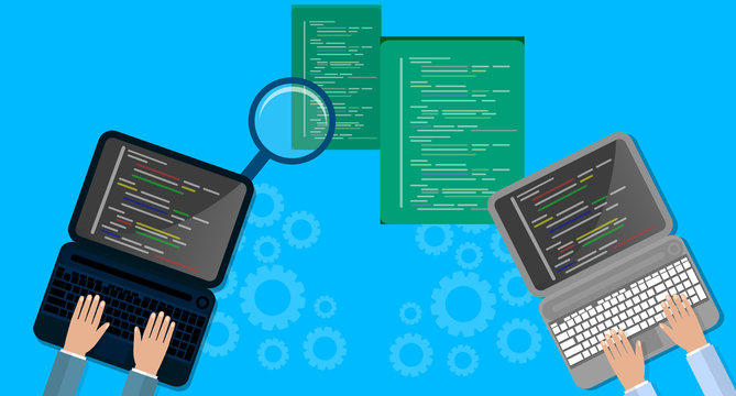 Programming and coding concept, website development, Web Design. Flat Illustration