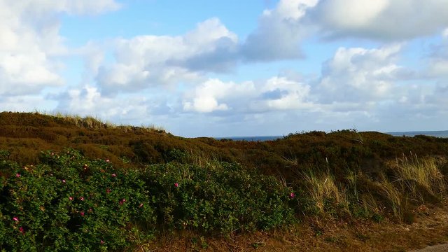 Sylt Nordsee Welt Natur Erbe Wattenmeer D&uuml;nen Landschaft aus dem Auto gefilmt
