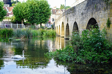 Fototapeta premium Avon river, Bradford Upon Avon
