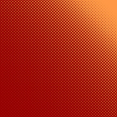 Abstract geometric halftone dot pattern background - vector design from orange color circles in varying sizes on maroon background