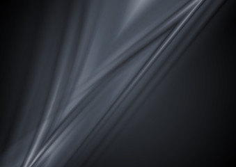 Dark abstract smooth lines vector background