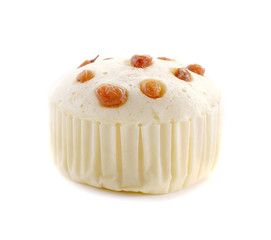 cotton cake isolated on white background