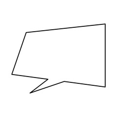 speech bubble icon over white background vector illustration