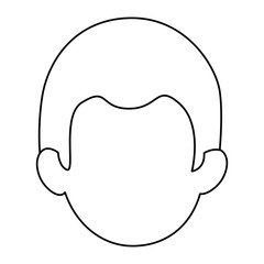 man face icon over white background vector illustration