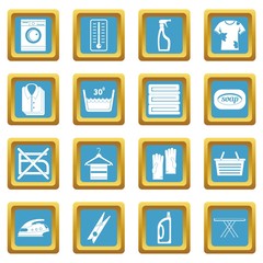 Laundry icons azure