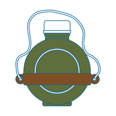 water canteen icon over white background vector illustration
