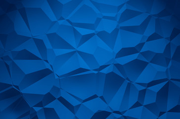 Obraz premium 3D Illustration - blue brilliant triangle pattern Background 3