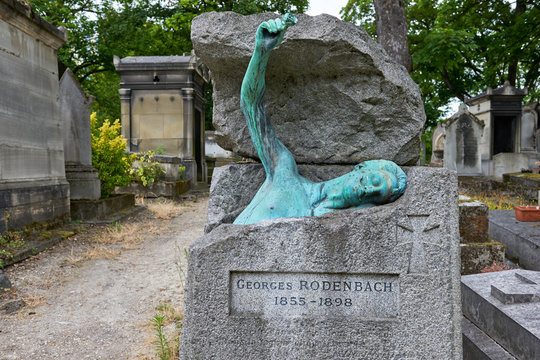 Pere Lachaise cemetery, George Rodenbach, Paris, France