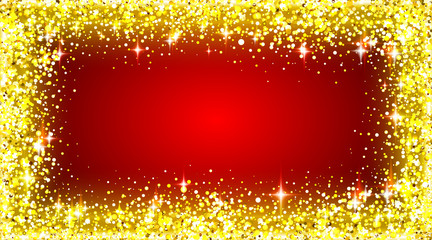 Golden Frame for Celebrations Day