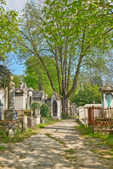 Pere Lachaise cemetery, Paris, France