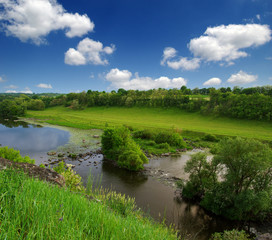 landscape of river