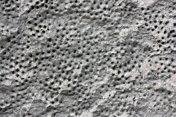 A stone wall with an unique texture