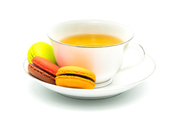 Macarons and a cup of tea